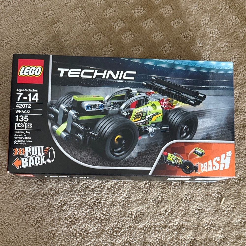 LEGO Technic Pull-Back Stunt Car - Lime and Black